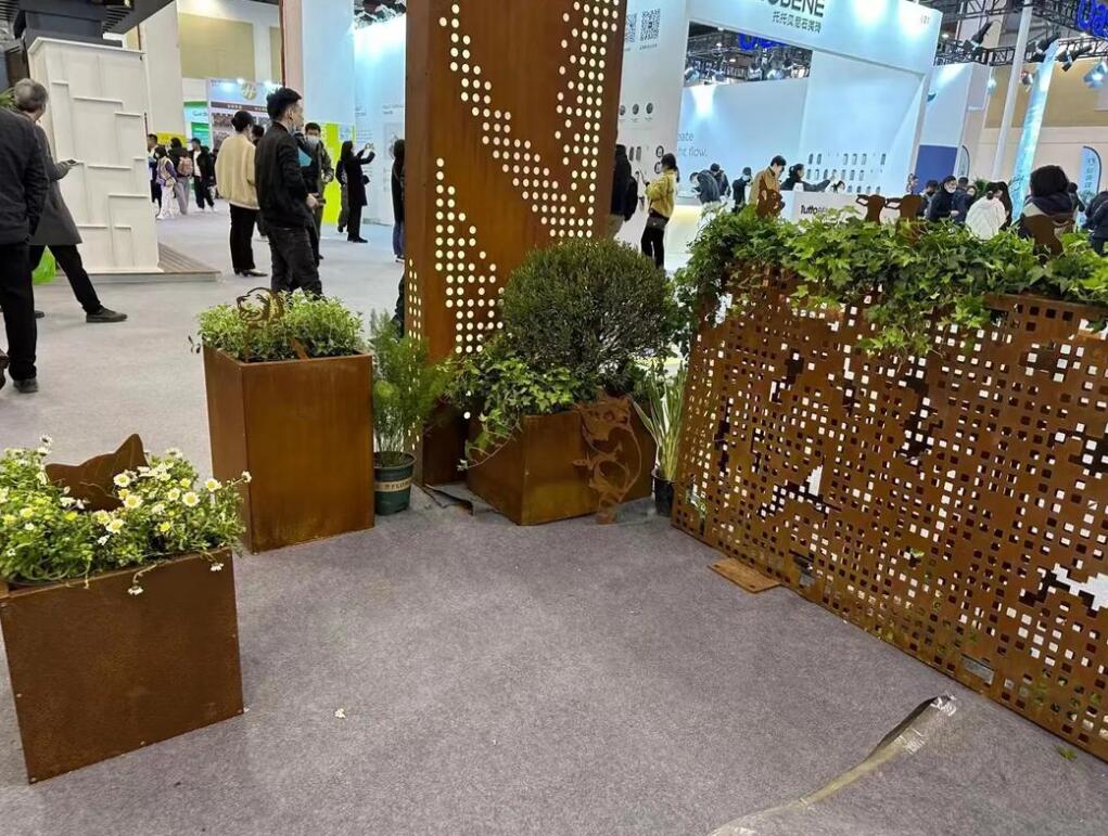 白山耐候钢花箱